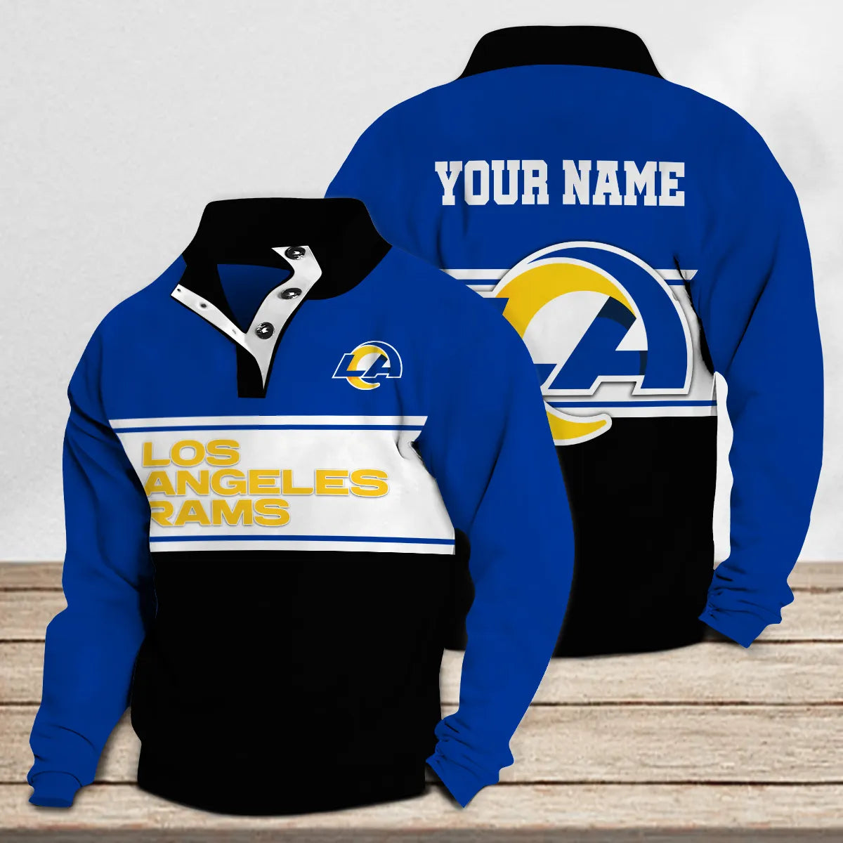 Los Angeles Rams Casual Stand Collar Sweatshirt Premium New Edition AZTASCSW000136