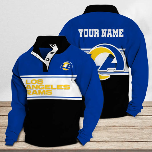 Los Angeles Rams Casual Stand Collar Sweatshirt Premium New Edition AZTASCSW000136