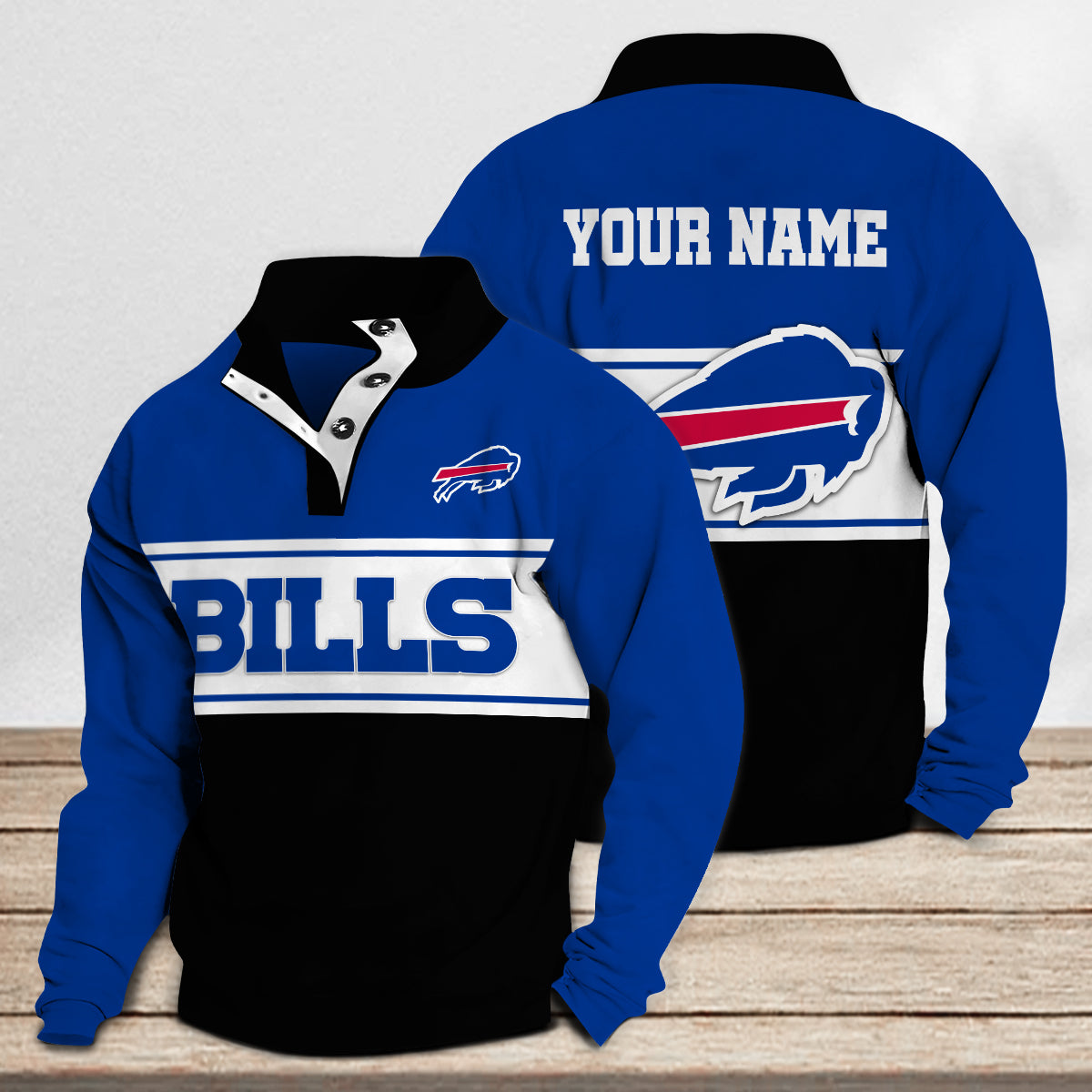 Buffalo Bills Casual Stand Collar Sweatshirt Premium New Edition AZTASCSW000146