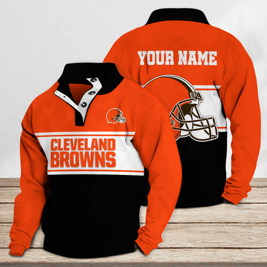 Cleveland Browns Casual Stand Collar Sweatshirt Premium New Edition AZTASCSW000148