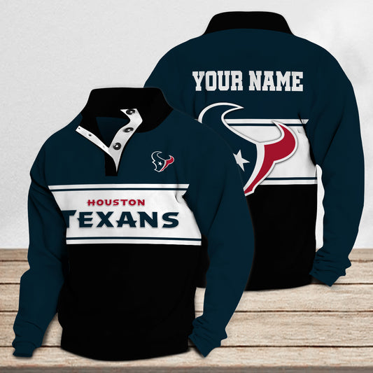Houston Texans Casual Stand Collar Sweatshirt Premium New Edition AZTASCSW000150