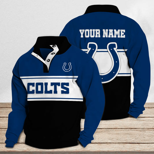 Indianapolis Colts Casual Stand Collar Sweatshirt Premium New Edition AZTASCSW000151