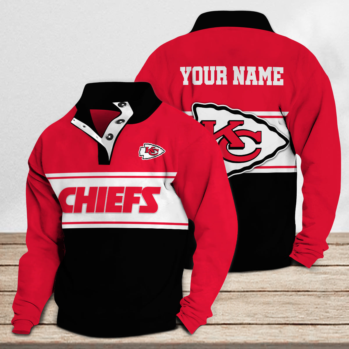 Kansas City Chiefs Casual Stand Collar Sweatshirt Premium New Edition AZTASCSW000153