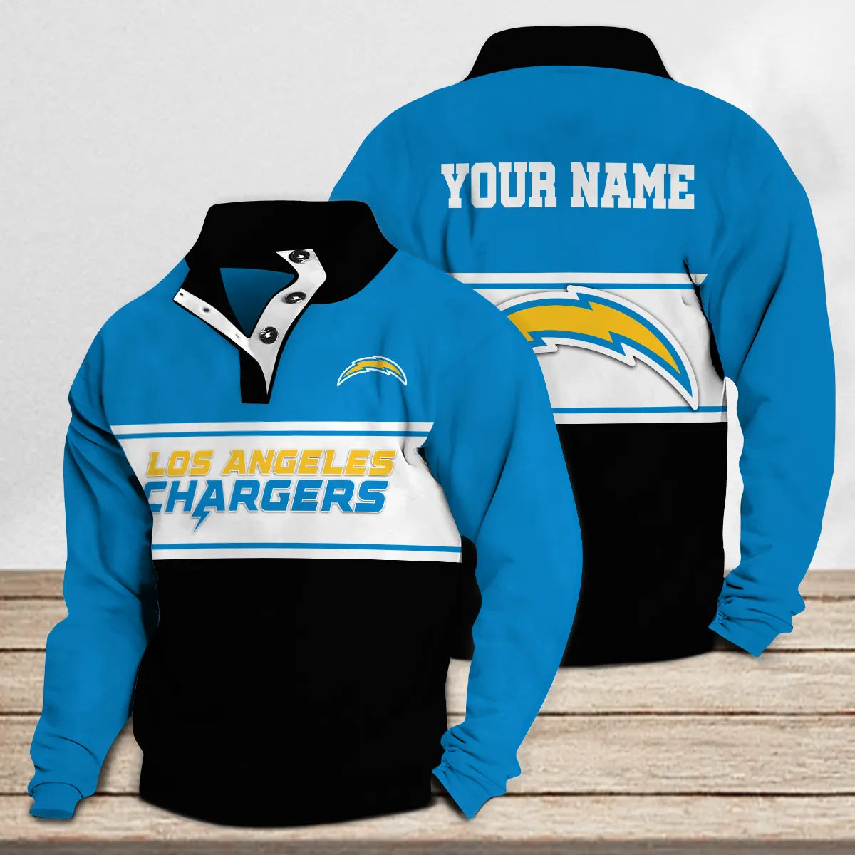Los Angeles Chargers Casual Stand Collar Sweatshirt Premium New Edition AZTASCSW000155