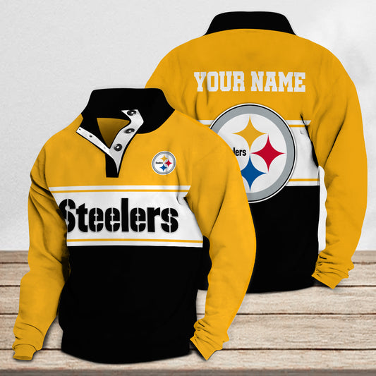 Pittsburgh Steelers Casual Stand Collar Sweatshirt Premium New Edition AZTASCSW000159