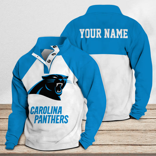 Carolina Panthers Casual Stand Collar Sweatshirt Premium New Edition AZTASCSW000163