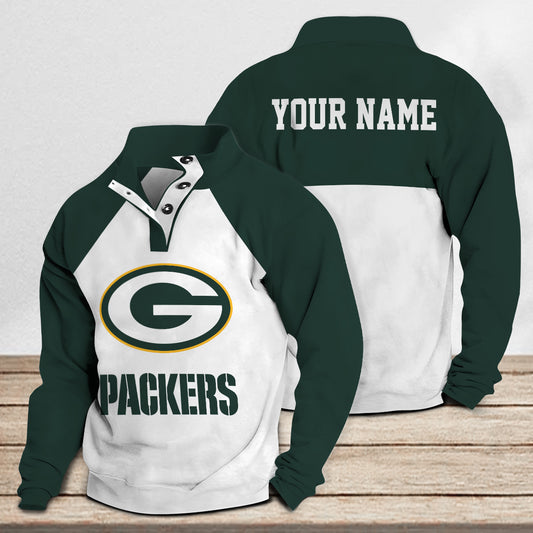 Green Bay Packers Casual Stand Collar Sweatshirt Premium New Edition AZTASCSW000167