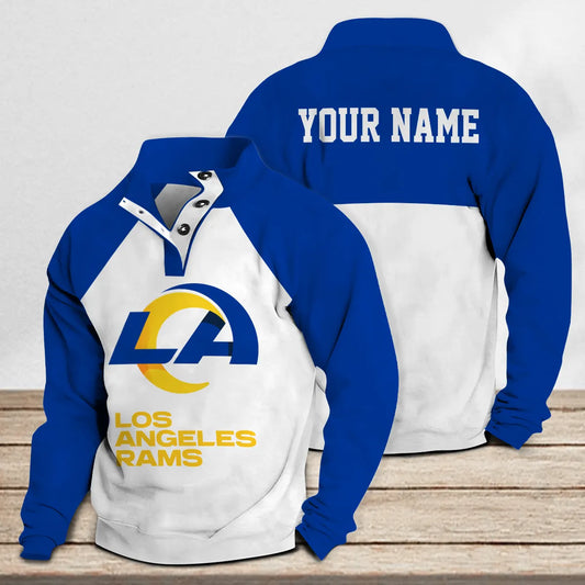 Los Angeles Rams Casual Stand Collar Sweatshirt Premium New Edition AZTASCSW000168