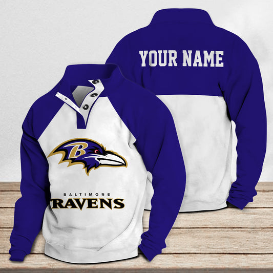 Baltimore Ravens Casual Stand Collar Sweatshirt Premium New Edition AZTASCSW000177