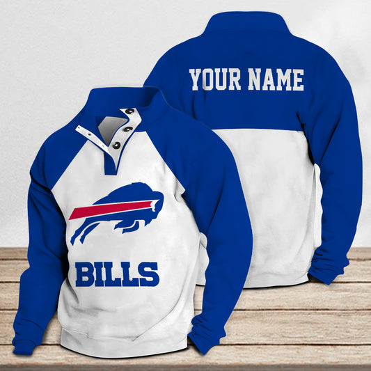 Buffalo Bills Casual Stand Collar Sweatshirt Premium New Edition AZTASCSW000178