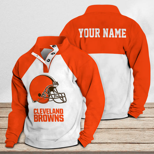 Cleveland Browns Casual Stand Collar Sweatshirt Premium New Edition AZTASCSW000180