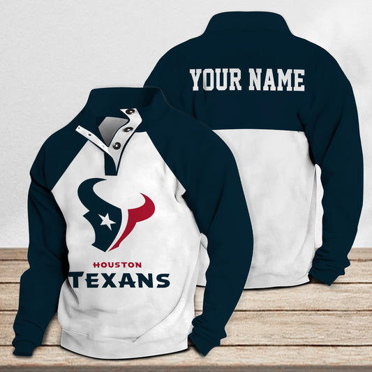 Houston Texans Casual Stand Collar Sweatshirt Premium New Edition AZTASCSW000182