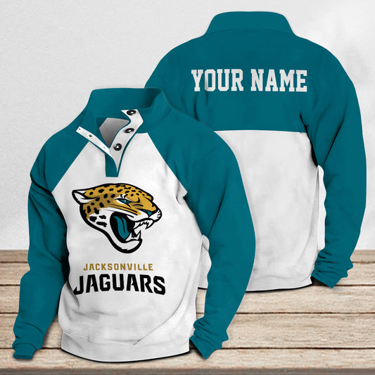 Jacksonville Jaguars Casual Stand Collar Sweatshirt Premium New Edition AZTASCSW000184