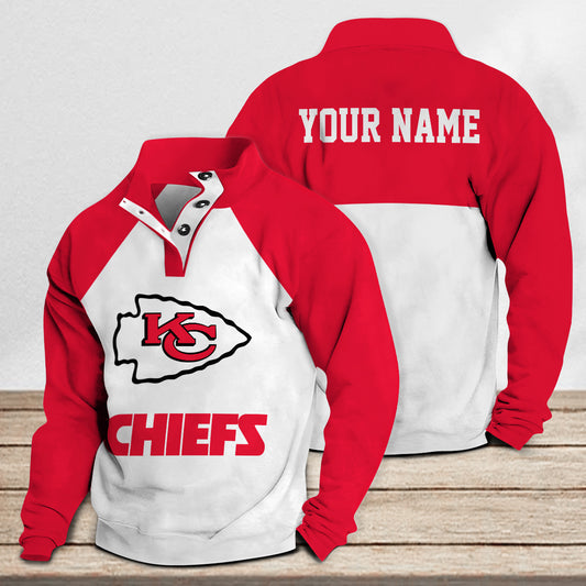 Kansas City Chiefs Casual Stand Collar Sweatshirt Premium New Edition AZTASCSW000185