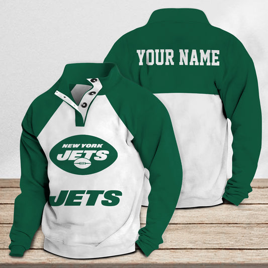 New York Jets Casual Stand Collar Sweatshirt Premium New Edition AZTASCSW000190