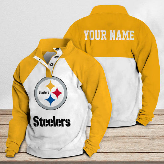 Pittsburgh Steelers Casual Stand Collar Sweatshirt Premium New Edition AZTASCSW000191
