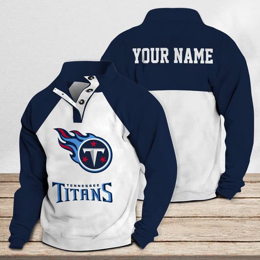 Tennessee Titans Casual Stand Collar Sweatshirt Premium New Edition AZTASCSW000192