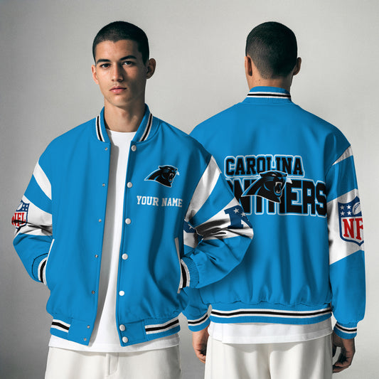 Carolina Panthers National Football Conference Unisex Varsity Jacket Limited Edition AZTAVJK000003