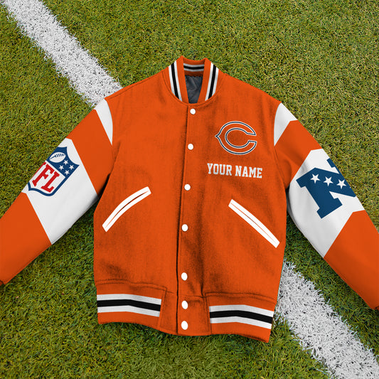 Chicago Bears National Football Conference Unisex Varsity Jacket Limited Edition AZTAVJK000004