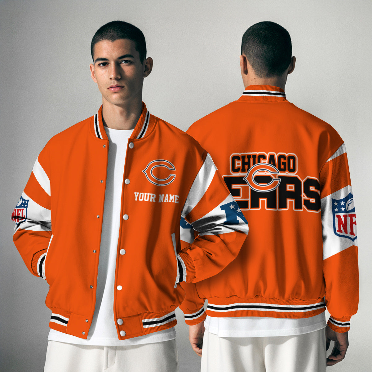 Chicago Bears National Football Conference Unisex Varsity Jacket Limited Edition AZTAVJK000004