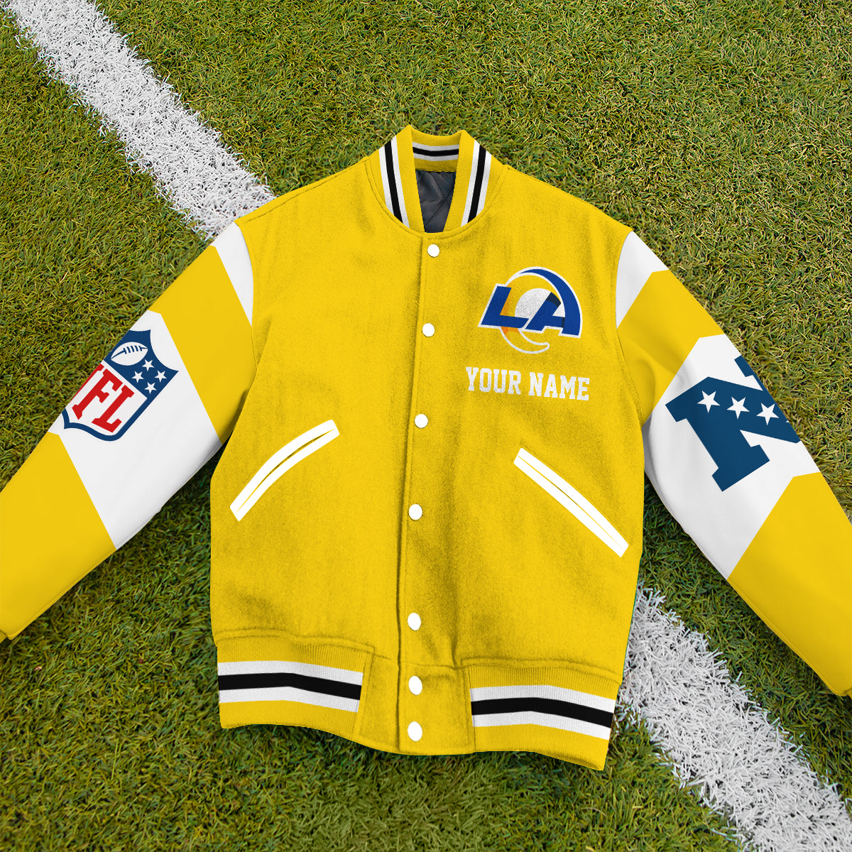 Los Angeles Rams National Football Conference Unisex Varsity Jacket Limited Edition AZTAVJK000008