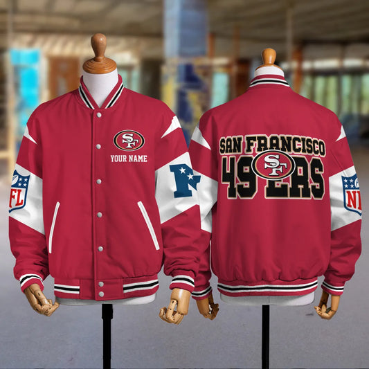 San Francisco 49ers National Football Conference Unisex Varsity Jacket Limited Edition AZTAVJK000013