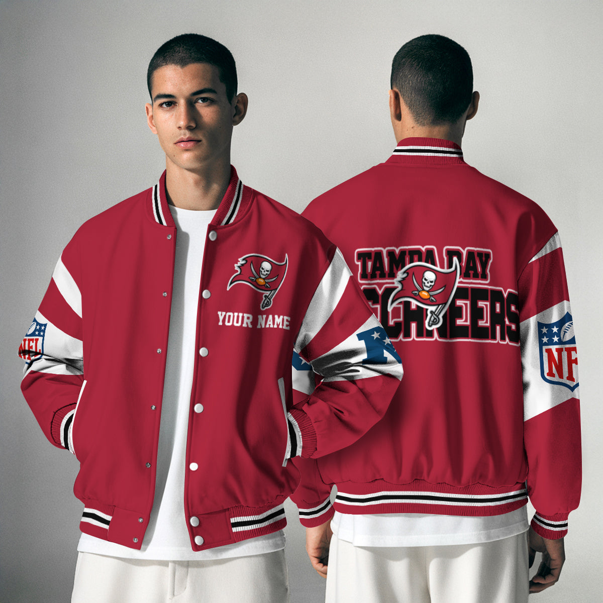 Tampa Bay Buccaneers National Football Conference Unisex Varsity Jacket Limited Edition AZTAVJK000015