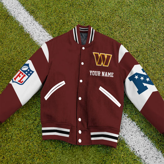 Washington Commanders National Football Conference Unisex Varsity Jacket Limited Edition AZTAVJK000016