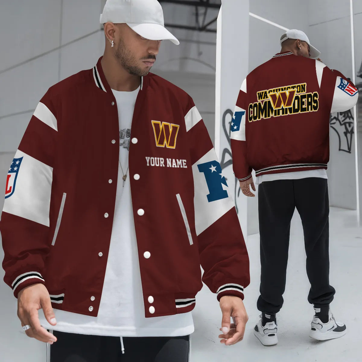 Washington Commanders National Football Conference Unisex Varsity Jacket Limited Edition AZTAVJK000016