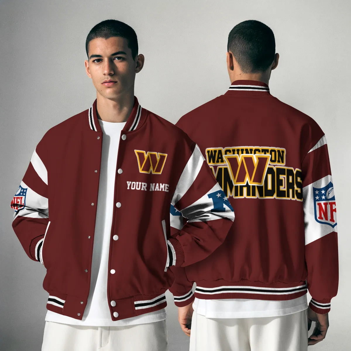 Washington Commanders National Football Conference Unisex Varsity Jacket Limited Edition AZTAVJK000016