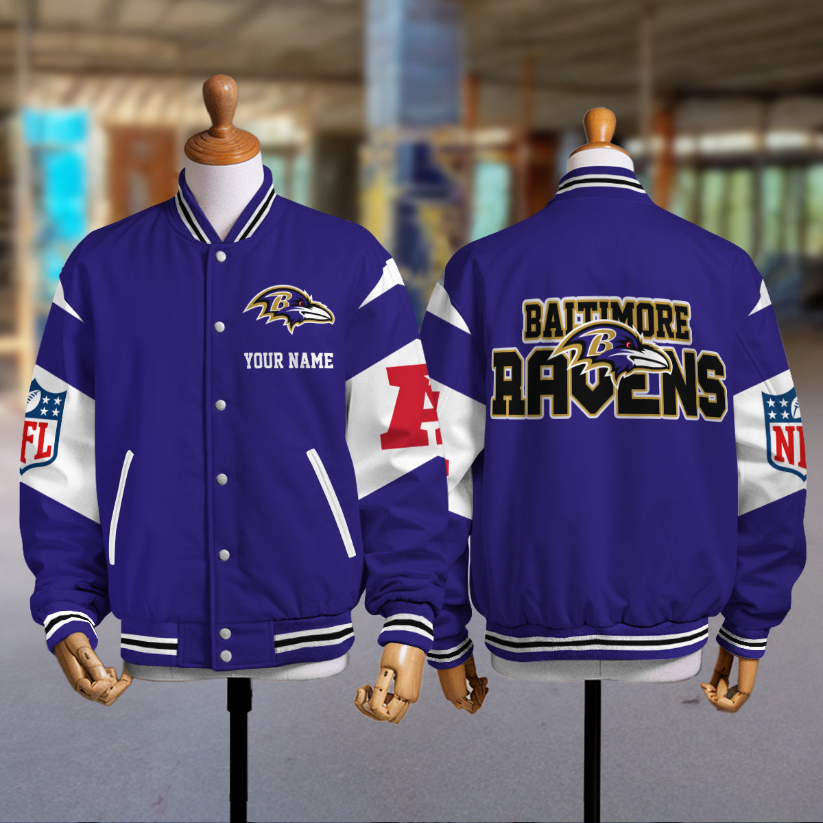 Baltimore Ravens National Football Conference Unisex Varsity Jacket Limited Edition AZTAVJK000017