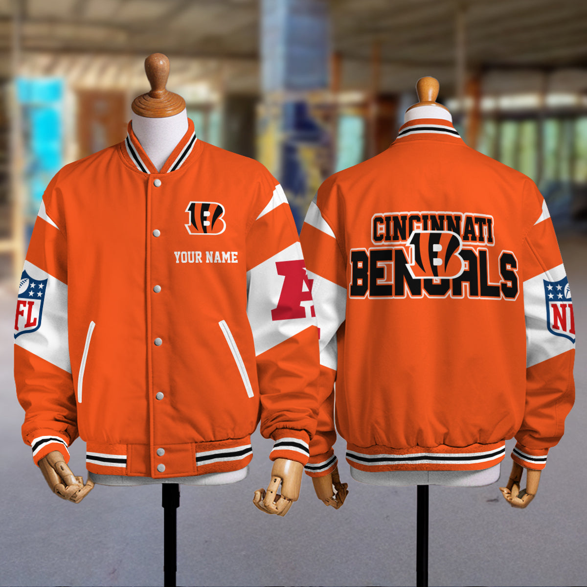Cincinnati Bengals National Football Conference Unisex Varsity Jacket Limited Edition AZTAVJK000019
