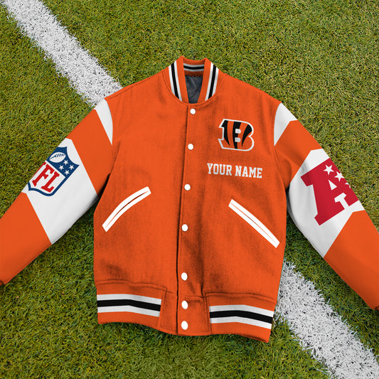 Cincinnati Bengals National Football Conference Unisex Varsity Jacket Limited Edition AZTAVJK000019