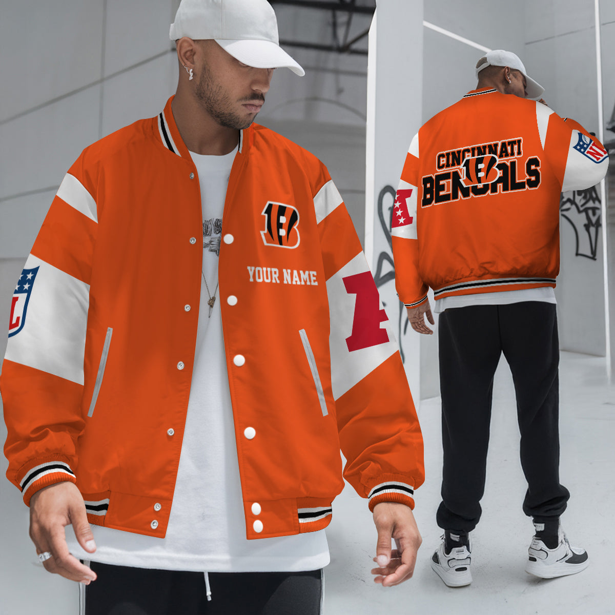 Cincinnati Bengals National Football Conference Unisex Varsity Jacket Limited Edition AZTAVJK000019