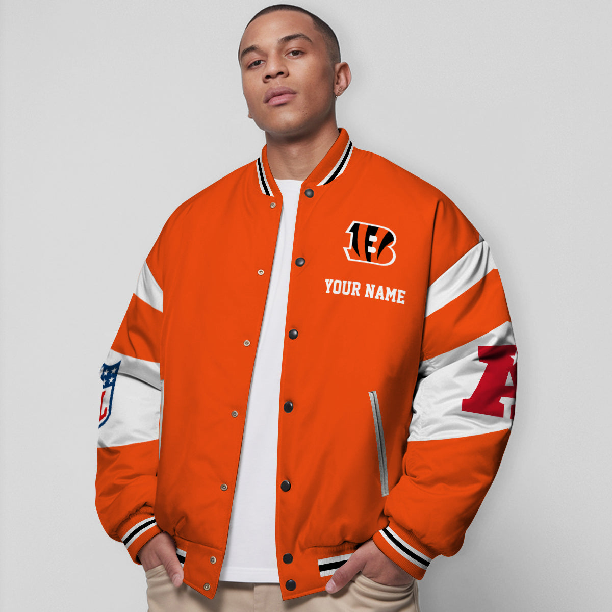 Cincinnati Bengals National Football Conference Unisex Varsity Jacket Limited Edition AZTAVJK000019