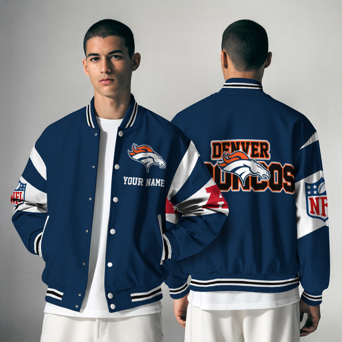 Denver Broncos National Football Conference Unisex Varsity Jacket Limited Edition AZTAVJK000021