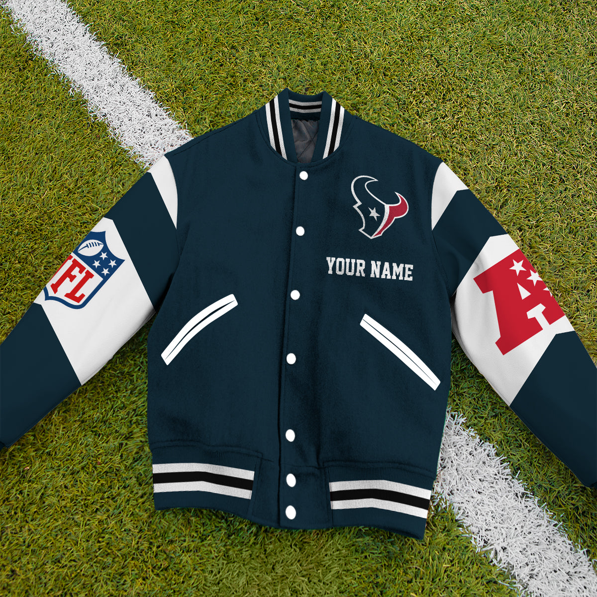 Houston Texans National Football Conference Unisex Varsity Jacket Limited Edition AZTAVJK000022