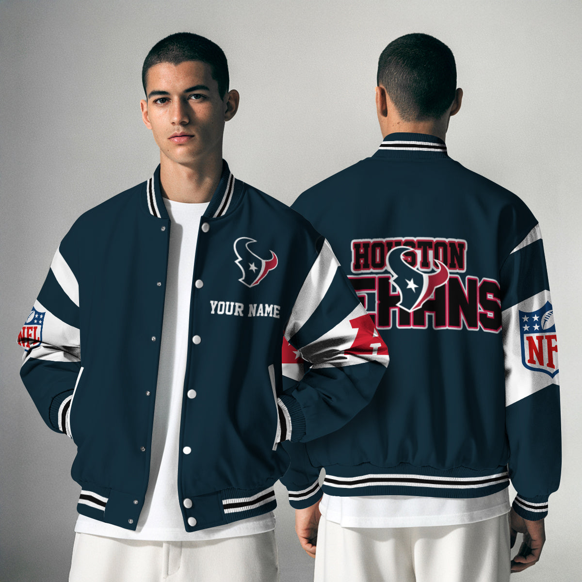 Houston Texans National Football Conference Unisex Varsity Jacket Limited Edition AZTAVJK000022