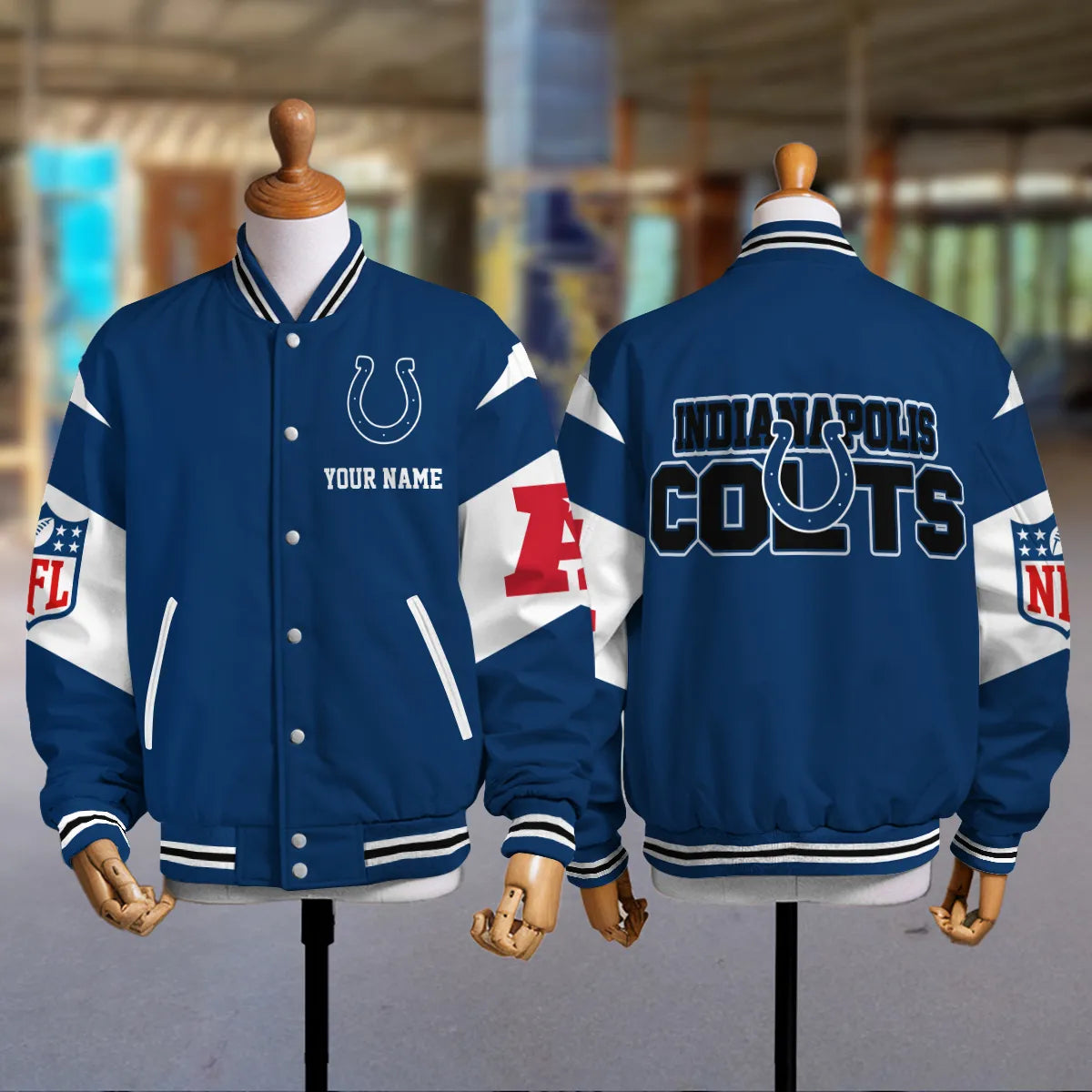 Indianapolis Colts National Football Conference Unisex Varsity Jacket Limited Edition AZTAVJK000023