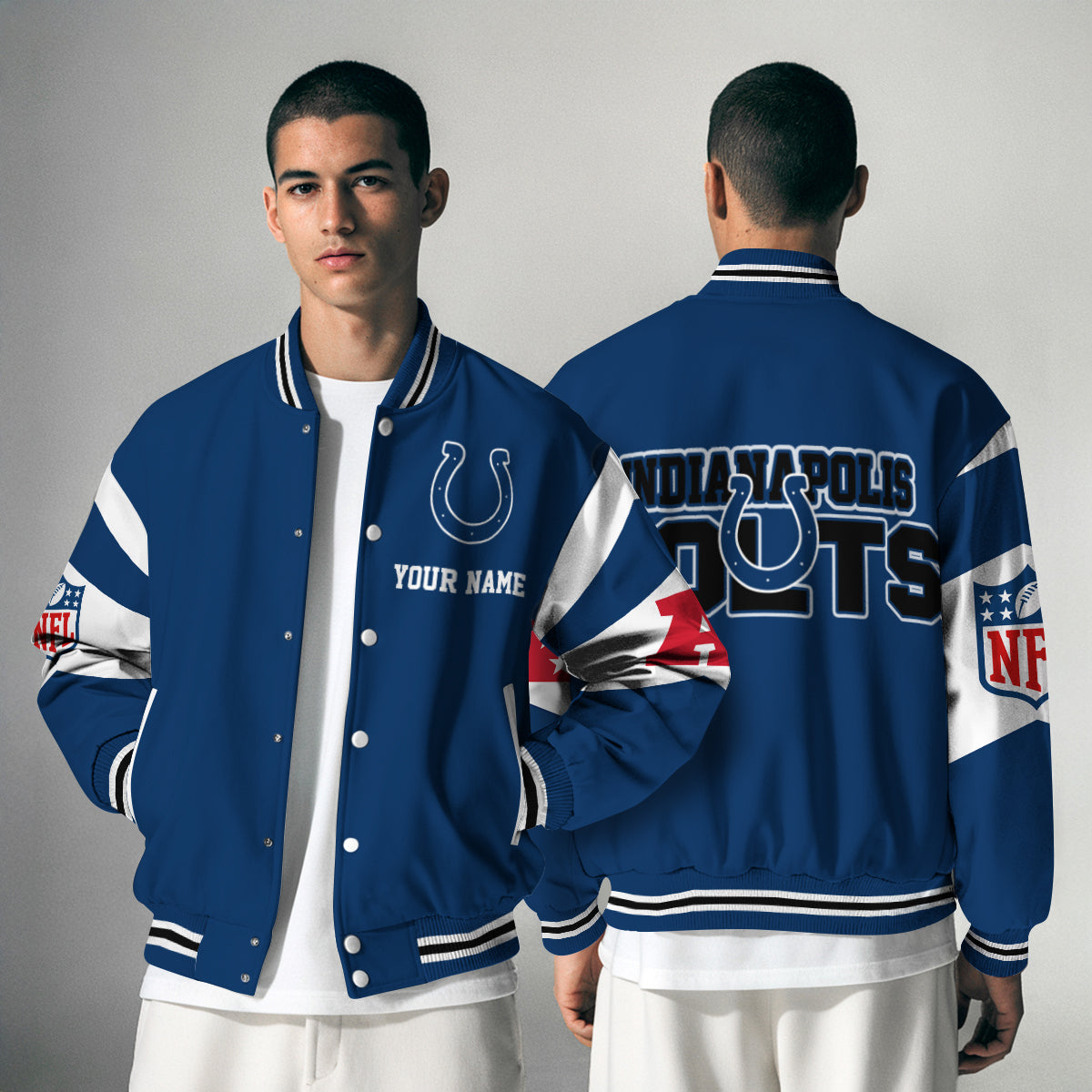 Indianapolis Colts National Football Conference Unisex Varsity Jacket Limited Edition AZTAVJK000023