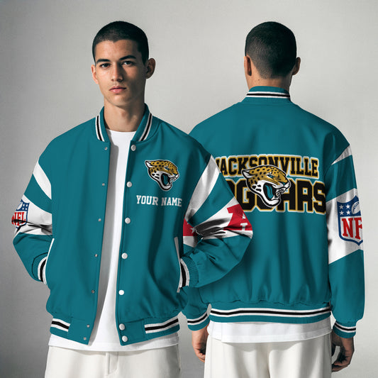 Jacksonville Jaguars National Football Conference Unisex Varsity Jacket Limited Edition AZTAVJK000024