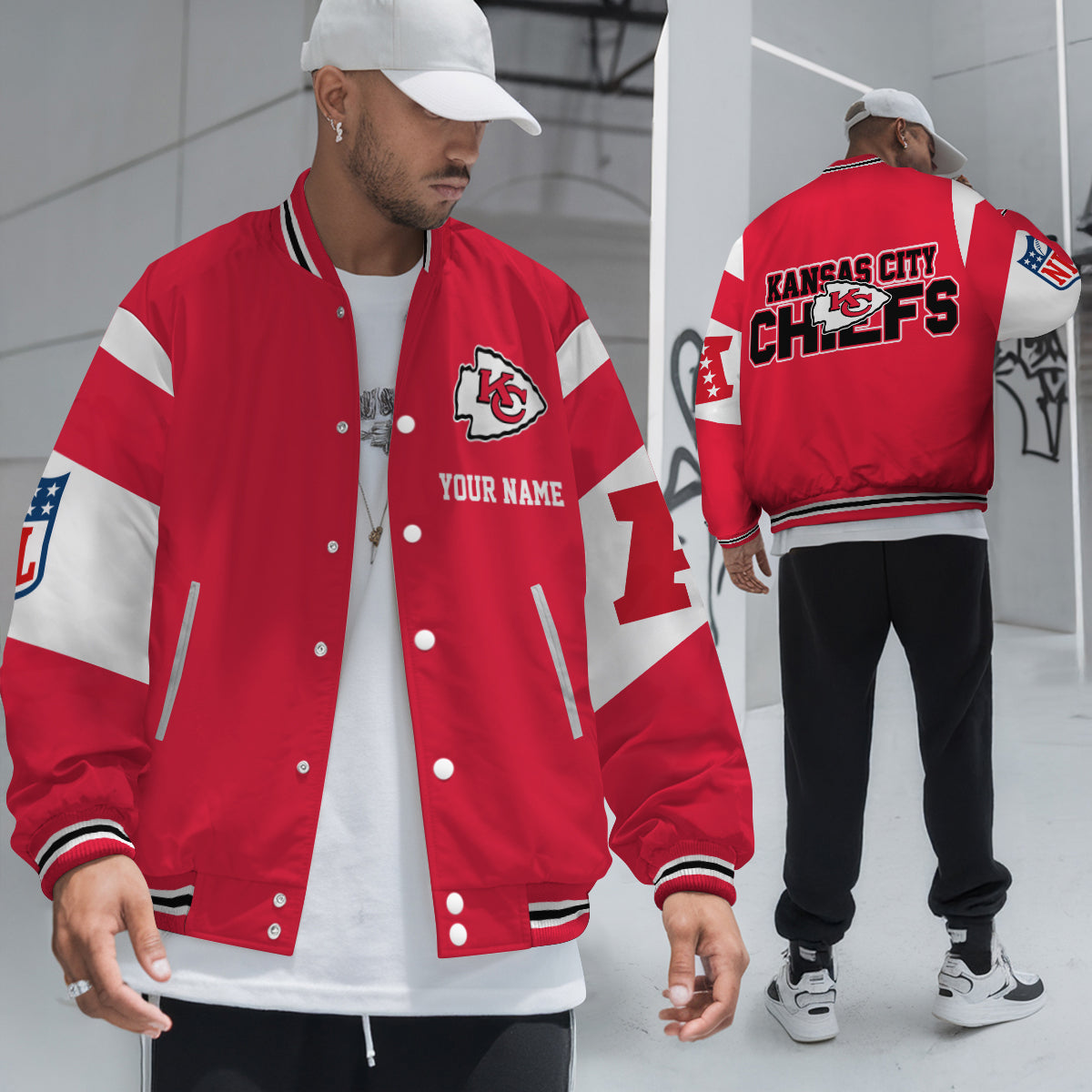 Kansas City Chiefs National Football Conference Unisex Varsity Jacket Limited Edition AZTAVJK000025
