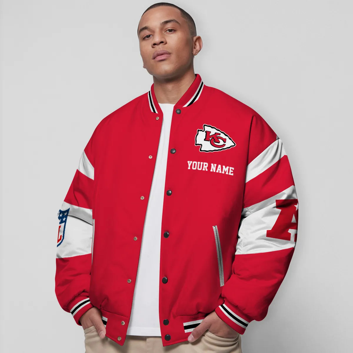 Kansas City Chiefs National Football Conference Unisex Varsity Jacket Limited Edition AZTAVJK000025