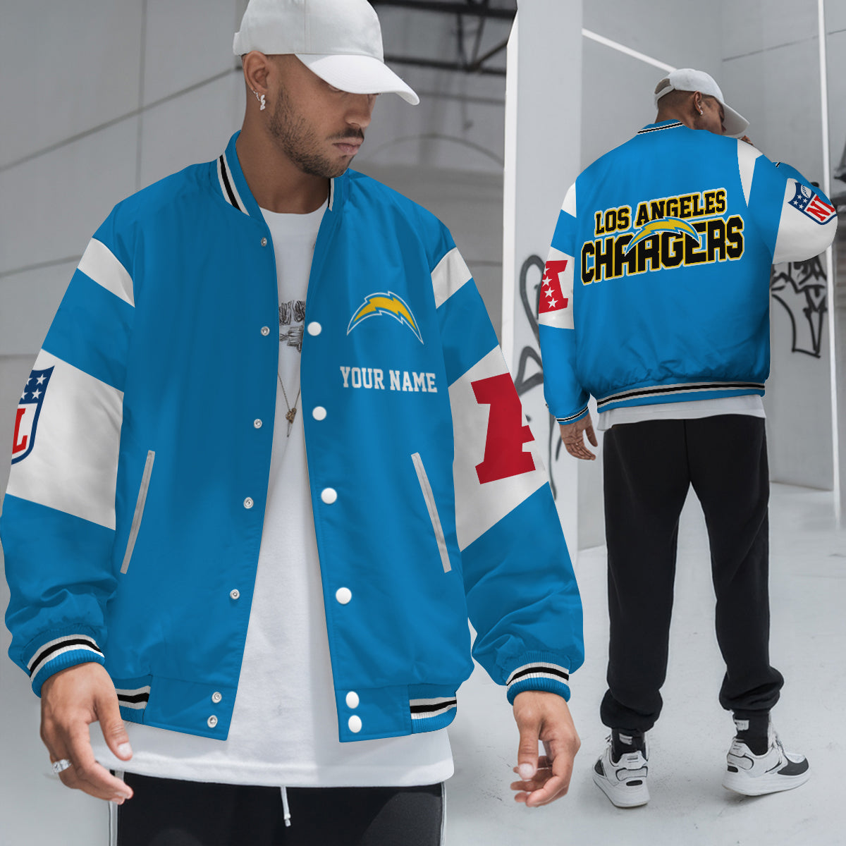 Los Angeles Chargers National Football Conference Unisex Varsity Jacket Limited Edition AZTAVJK000027