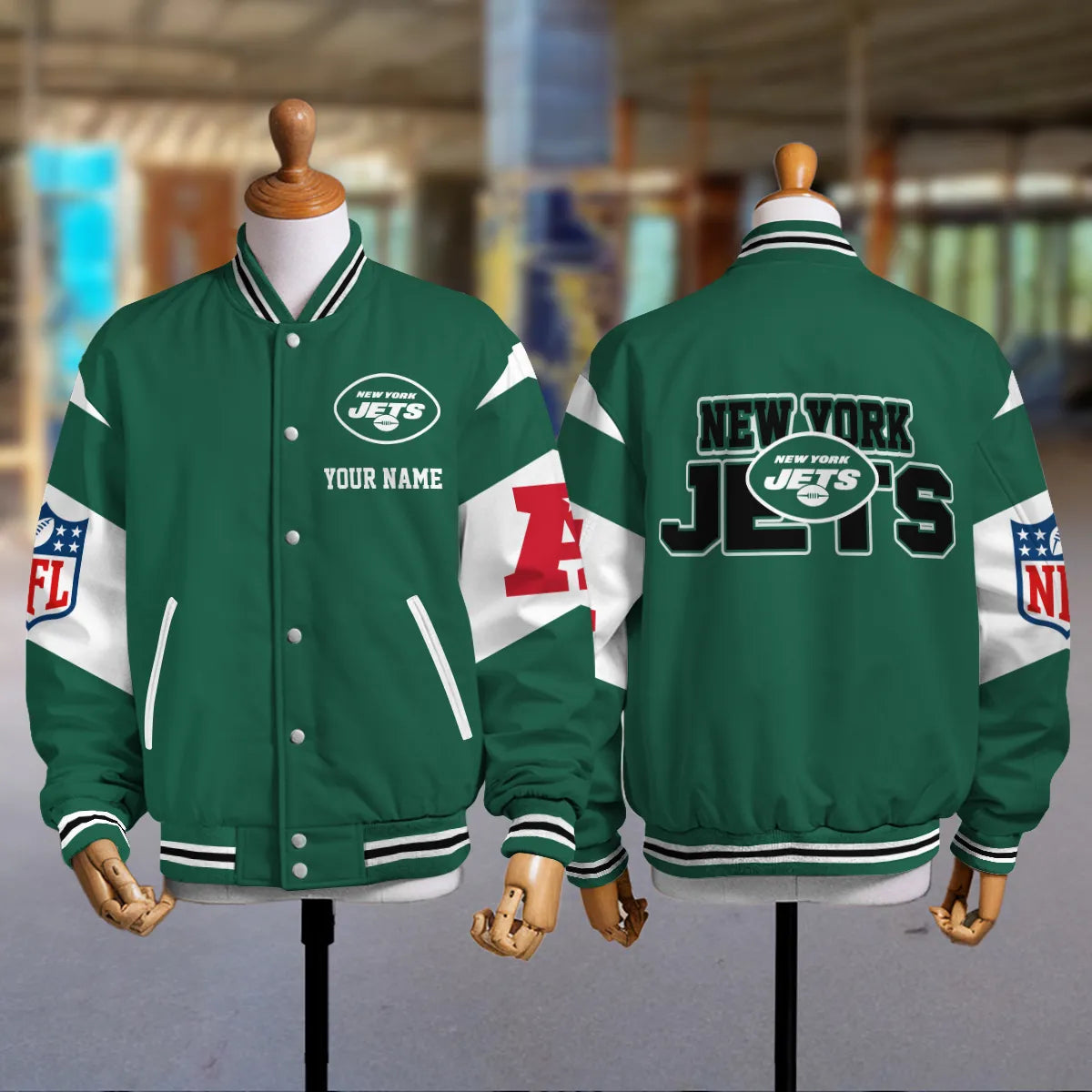 New York Jets National Football Conference Unisex Varsity Jacket Limited Edition AZTAVJK000030