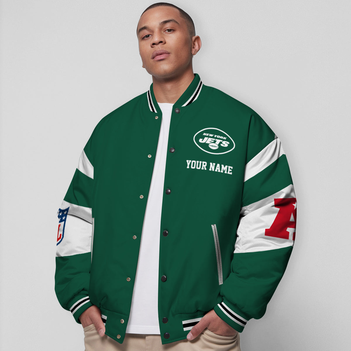 New York Jets National Football Conference Unisex Varsity Jacket Limited Edition AZTAVJK000030