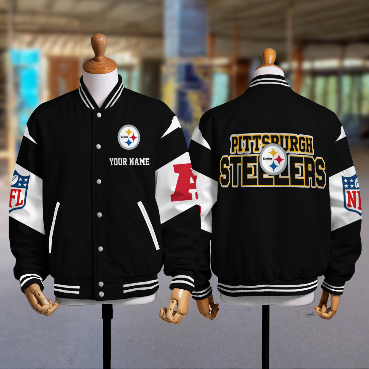 Pittsburgh Steelers National Football Conference Unisex Varsity Jacket Limited Edition AZTAVJK000031