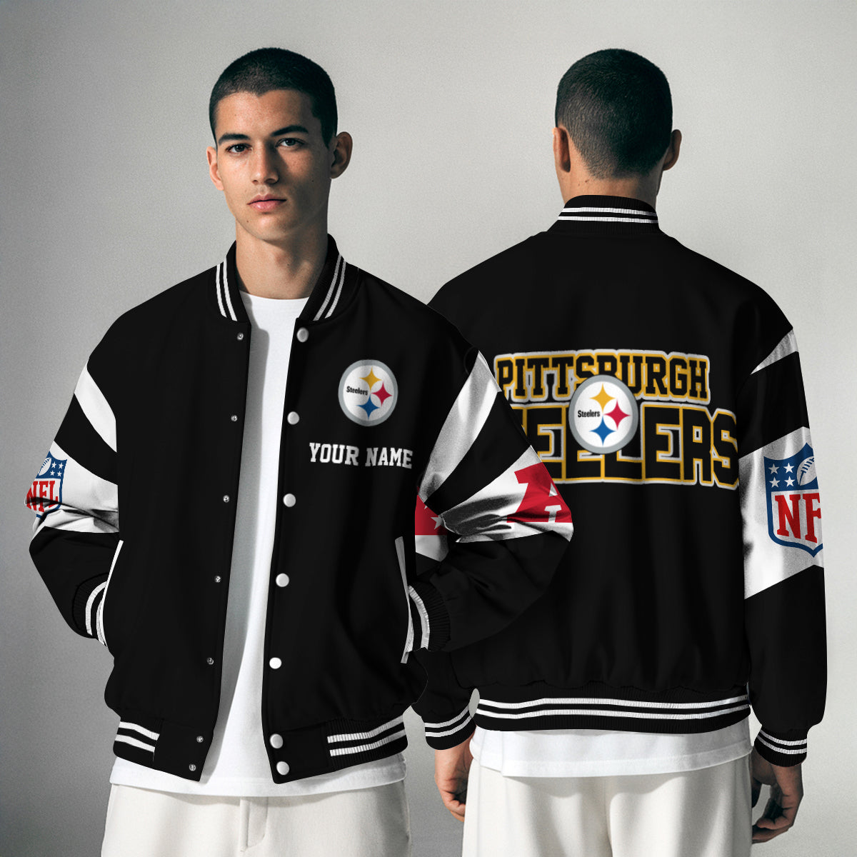 Pittsburgh Steelers National Football Conference Unisex Varsity Jacket Limited Edition AZTAVJK000031