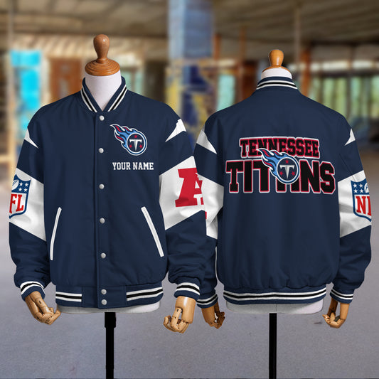 Tennessee Titans National Football Conference Unisex Varsity Jacket Limited Edition AZTAVJK000032