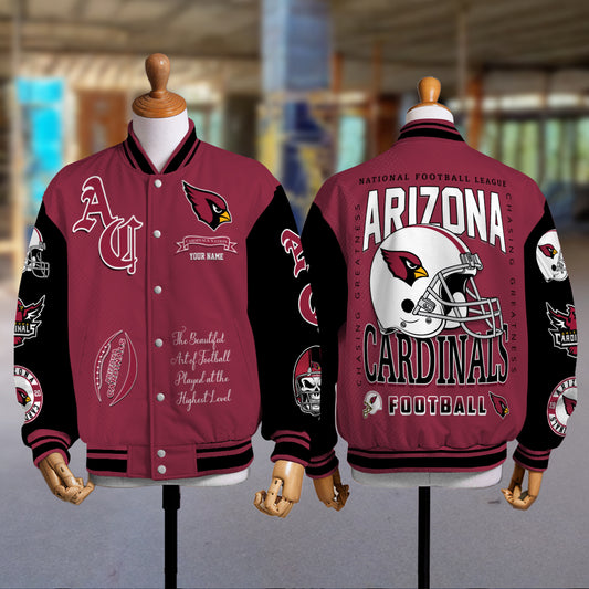 Arizona Cardinals Unisex Exclusive Styles Varsity Jacket AZTAVJK000033